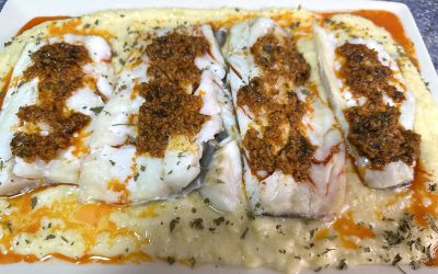 Bacalao al Horno con Puré de Patata Cremoso